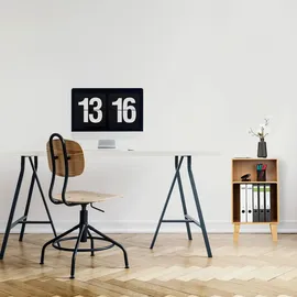 Relaxdays Bücherregal, Hellbraun, Holz, 40x70x35 cm, Wohnzimmer, -