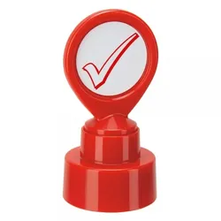 Motivationsstempel - Lehrerstempel "Häkchen" (Ø 22 mm)