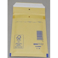 AroFOL® CLASSIC Luftpolstertaschen 1/A braun für DIN A7