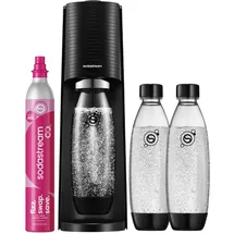 Sodastream Terra black + 3 Flaschen + Zylinder