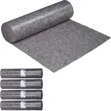 relaxdays 5 x Malervlies 220g/m2 1x50 m - Grau