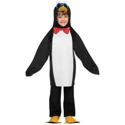 Rast Imposta Kostüm Putziger Pinguin, Lustiges Tierkostüm für Kinder schwarz 140-152
