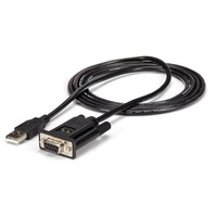 Startech USB/RS232-Kabel Stecker/Buchse, 1m schwarz (ICUSB232FTN)