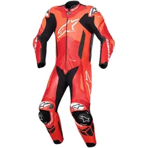 Alpinestars GP Plus V4 Sprint Lederkombi - Neon-Rot/Rot/Weiß/Schwarz / 50