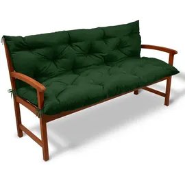 Beautissu Bankauflage 180 x 50 x 10 cm dunkelgrün 1 St.