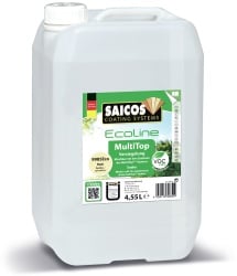 SAICOS Ecoline MultiTop Grundlack, 4,55 Liter, Wasserbasierende 1K-Versiegelung für normale und starke Beanspruchung, farblos matt