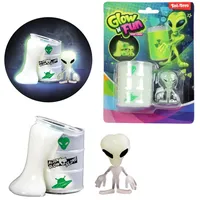 Toi-Toys GLOW N FUN Ölfass mit Schleim und Alien