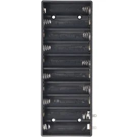 AccuCell Batteriehalter für 10 Mignon AA LR6 Nebeneinander Batterie, Akku – Batteriehalter AA Mignon, Batterie Halterung Elektronik (Kunststoff)