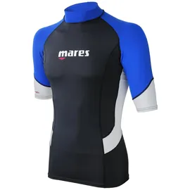 Mares Rash Guard Trilastic Schwarz/Blau/Weiß S