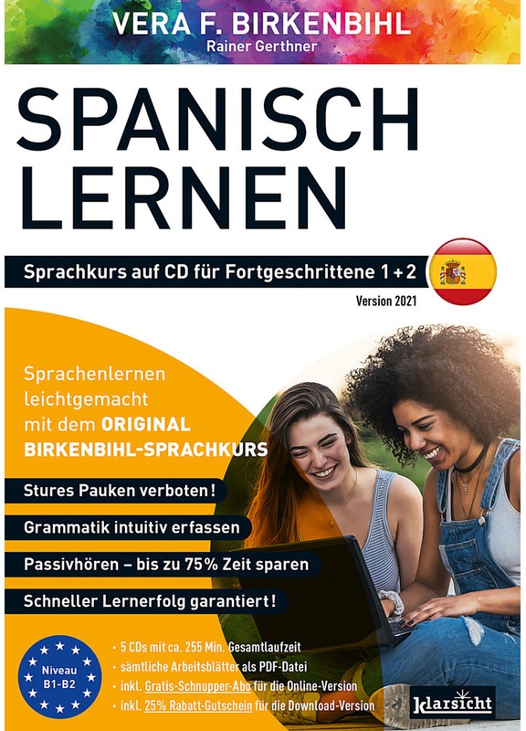 Spanisch Lernen Für Fortgeschrittene 1+2 (Original Birkenbihl) Audio-Cd - Vera F. Birkenbihl  Rainer Gerthner  Original Birkenbihl Sprachkurs (Hörbuch