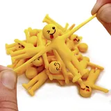 40 elastische Smiley-Puppen aus Gummi | Geburtstagsgeschenke für Kinder, Schule, Geburtstagsgeschenke für Kinder, Piñata-Geschenke, Kindergeburtstage, Gastgeschenke