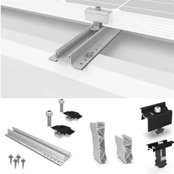 K2 Systems MiniRail MK2 Set auf Trapez Schrägdach S Aufständerung für 12 Module