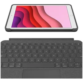 Logitech Combo Touch Tablet-Tastatur für iPad 10 2022 grau DE