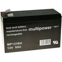 Powery Bleiakku (multipower) MP1236H kompatibel mit Panasonic UP-VW1245P1 (hochstromfest)