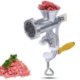 Manuelle Fleischwolf, Aluminiumlegierung Handkurbel Fleischwolf Fleischwolf Wurst Stuffer Maker für Schweinefleisch Rindfleisch Fisch Hühnchen Pfeffer