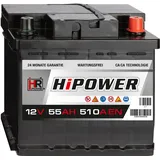 HR HiPower Autobatterie 12V 55Ah