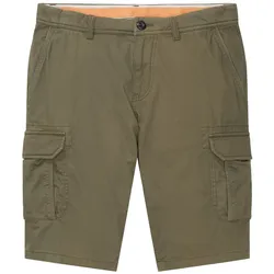 Tom Tailor Shorts Cargo-Shorts mit Reißverschluss, Knopf und aufgesetzten Taschen