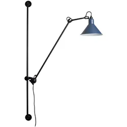 Lampe Gras - 214 Wandleuchte Conic Schwarz/Blau Lampe Gras - cm