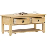 vidaXL Couchtisch Corona Braun Kiefer 100 x 48 x 45 cm
