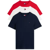 Tommy Jeans Herren. DM0DM21579 3er-Pack extra dünne Logo-T-Shirts navy,