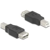 DeLock USB 2.0 Adapter [1x USB 2.0 Stecker B - 1x USB 2.0 Buchse 67199