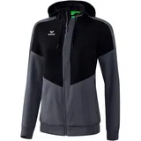 Erima Squad Tracktop Jacke mit Kapuze Damen - / Slate Grey 40
