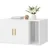 Songmics Feandrea Custos Kollektion - Katzenklo-Schrank, Moderne Katzentoilette, Katzenhaus, mit Griffen, Beistelltisch, für Wohnzimmer, 80 x 50 x 45 cm, mattweiß PCL020WB02