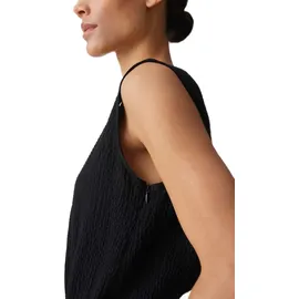 Opus Jumpsuit MYLARA in Seersucker Struktur Schwarz 40