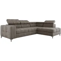 XXL Ecksofa Couch mit Schlaffunktion, Schlafsessel mit Bettfunktion L Form, Big Sofa, Schlafsofa mit Bettkasten, Ecksofa mit Schlaffunktion 280 cm breit, Sofa mit Schlaffunktion (Rechts, Vogue 4)