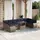 vidaXL Gartensofa-Set 11-tlg. grau