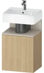Duravit Waschtischunterschrank Qatego 44x35x64,5cm, 1 T, T. li, Tau m/Eich Nat