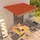 vidaXL Einziehbare Markise 450 x 300 cm orange-braun