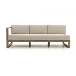 Apple Bee Antigua Loungesofa 3-Sitzer, Armlehne rechts aus Teakholz caostal ca. 193cm