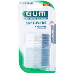 G.U.M Soft-Picks +Fluoride Dental-Zahnstocher X-Large 40 St.