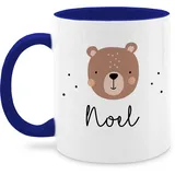 Tasse Tassen 325ml - Süßer Bär I Bären I Bärenmotiv I Bear - 325 ml - Dunkelblau - bären-tasse teddy personalisierte bärchen personalisierter geschenke name und tier kind tiere