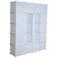 Estexo Regalsystem 40 x 40 x 180 cm Weiß