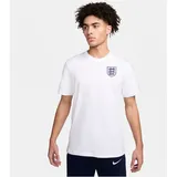 Nike England Herren Crest Tee, White, M