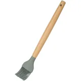 Backpinsel Silikon mit Bambusgriff - Silikonpinsel Küchenpinsel für Backen und Grillen, Lebensmittelqualität, Hitzebeständig bis 200°C, 27 cm