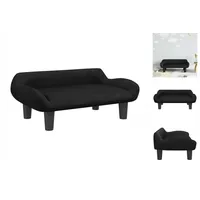 vidaXL Kindersofa Schwarz 70x40x24 cm Samt