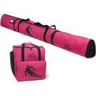 normani Sporttasche Kombiset Skitasche und Skischuhtasche, Skiset Skibag gepolsterte Skitasche Skisack rosa 200 cm