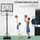 Homcom Basketballständer Schwarz 90 x 60 x 210-260 cm