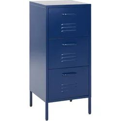 Aktenschrank Stahl marineblau 3 Schubladen WOSTOK