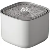 3L Katzenbrunnen mit Multiple Filters Silent Design,Trinkbrunnen füR Katze Kabellos,Haustier Wasserbrunnen, Wasserspender füR Haustier, Katze, Hund (Grey & White)