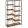 VASAGLE Bücherregal 100 x 30 x 170 cm Schwarz / Braun