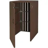 MCW Mülltonnenverkleidung J28 115 x 77 x 97 cm braun