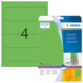 Herma Ordneretiketten 5099 Grün 61,0 x 192,0 mm 20 Blatt