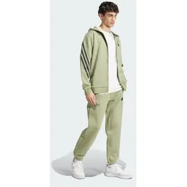 adidas Future Icons 3-Streifen Kapuzenjacke - Tent Green - M