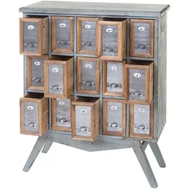 Mendler Apotheker-Schrank 94 x 73 x 32 cm Mehrfarbig