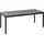 Beliani Tofane Gartentisch 198 x 90 x 77 cm Grau/Schwarz