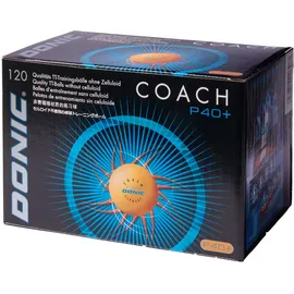 Donic Schildkröt Donic Tischtennisbälle Coach P40+ **" - 120 Stück,orange,